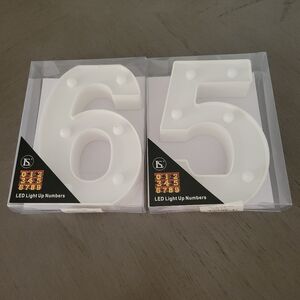 LED Light Up Numbers - White